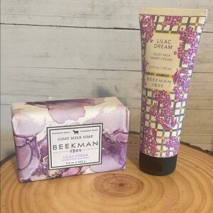 Beekman 1802 Lilac Dream Goat Milk Soap & Hand Cream New.